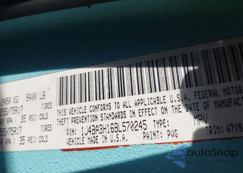 2011 Jeep Wrangler Unlimited Sport from USA, damaged, VIN 1J4BA3H16BL570245